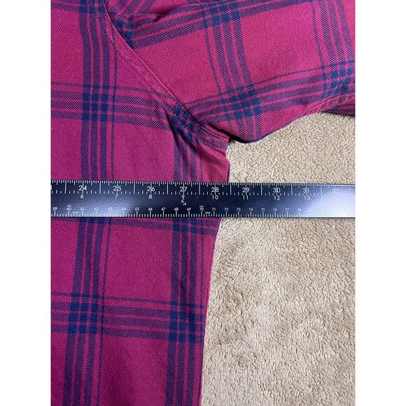 LL Bean Mens Prima Loft Lined Slightly Fitted Red Plaid Shacket Jacket Size 2XL - Picture 4 of 8